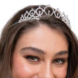 Tiara Silver med Diamanter