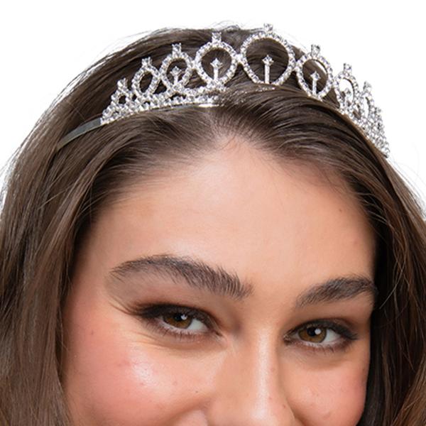 Tiara Silver med Diamanter