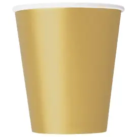 Pappersmuggar Guld 27 cl 8-pack