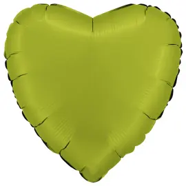Folieballong Hjärta Satin Matcha Latte