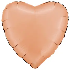Folieballong Hjärta Satin Peach