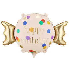 Folieballong Happy Birthday Godiskaramell