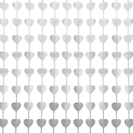 D&ouml;rrdraperi Hj&auml;rtan Matt Silver