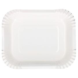 Fyrkantiga Djupa Papperstallrikar 125-pack