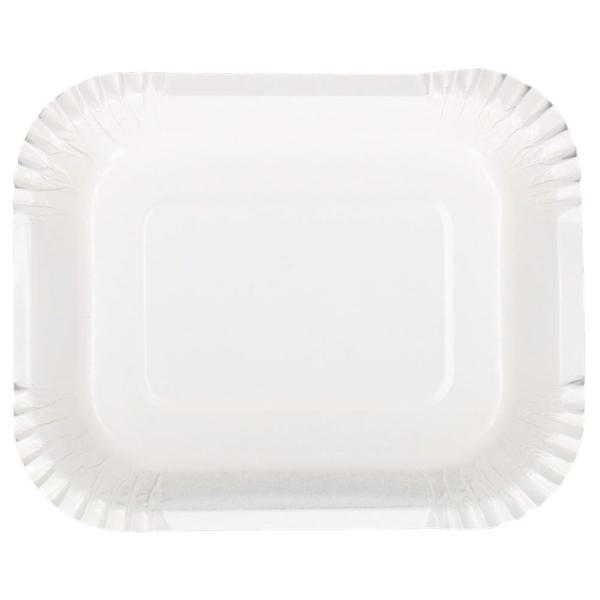 Fyrkantiga Djupa Papperstallrikar 125-pack