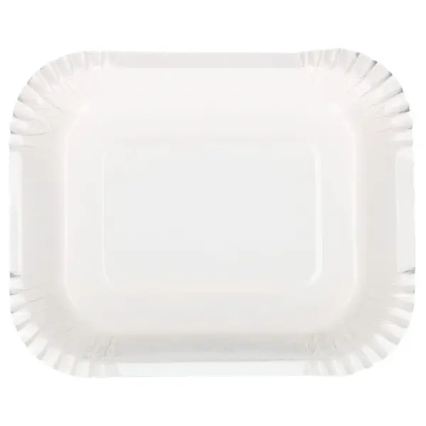 Fyrkantiga Djupa Papperstallrikar 125-pack