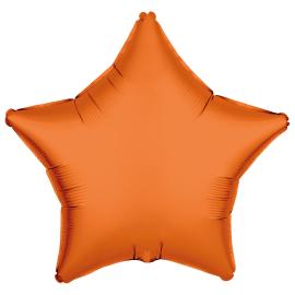 Folieballong Stj&auml;rna Neonorange