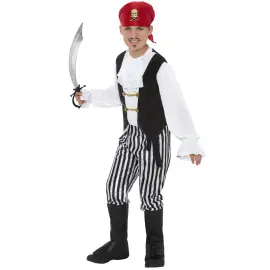 Piratdräkt Svart/Vit Barn
