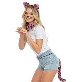 Maskeradset Leopard Rosa