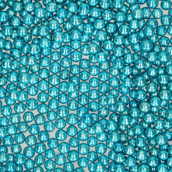 Sockerpärlor Metallic Blå