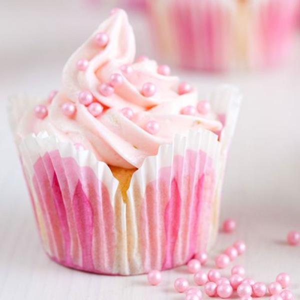 Sockerpärlor Pärlemor Rosa