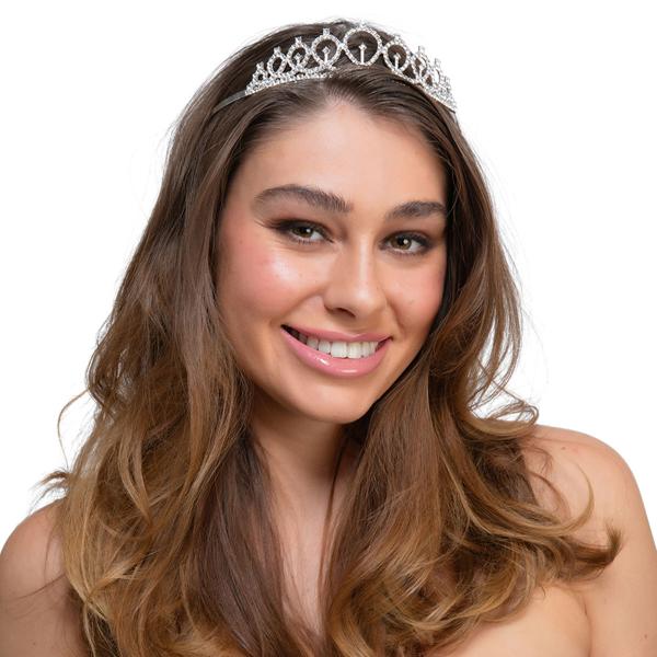 Tiara Silver med Diamanter