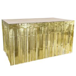Bordskjol Fransar Metallic Guld 300x74 cm