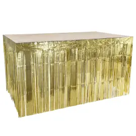 Bordskjol Fransar Metallic Guld 300x74 cm