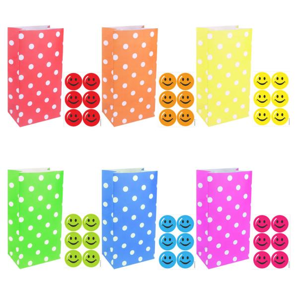 Godispåsar Polka Dot med Smiley 12-pack