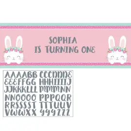 DIY Banderoll Birthday Bunny