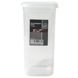 F&ouml;rvaringsburk med Lock Plast 1,5 Liter