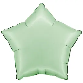 Folieballong Stjärna Satin Glazed Mint