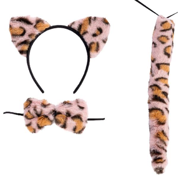 Maskeradset Leopard Rosa