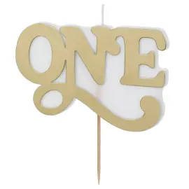 T&aring;rtljus One Guld 10 x 6,5 cm