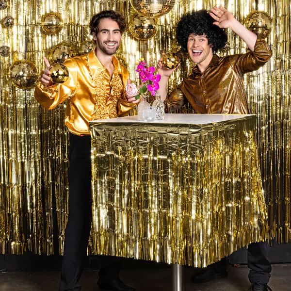 Bordskjol Fransar Metallic Guld 300x74 cm