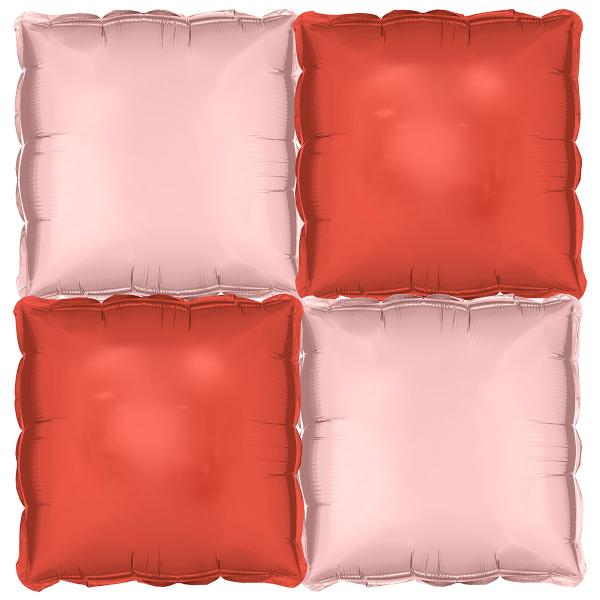 Kuddballonger Rosa/Röd 4-pack