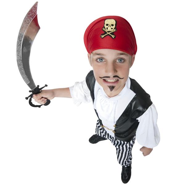 Piratdräkt Svart/Vit Barn