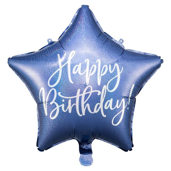 Happy B'day Folieballong Stjärna