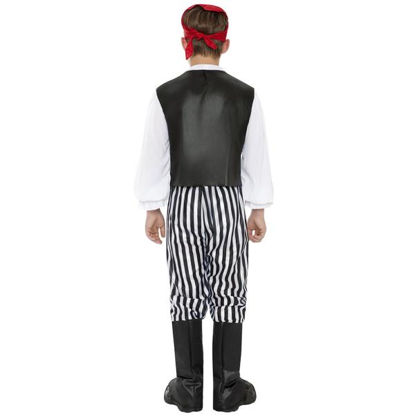 Piratdräkt Svart/Vit Barn