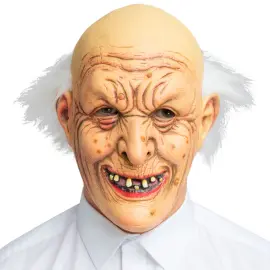 Mask Gammal Skallig Gubbe med H&aring;r