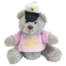 Student Nalle med Tröja Rosa