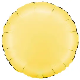 Rund Folieballong Satin Banana Yellow