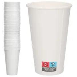 Pappersmuggar Vit 48 cl 50-pack
