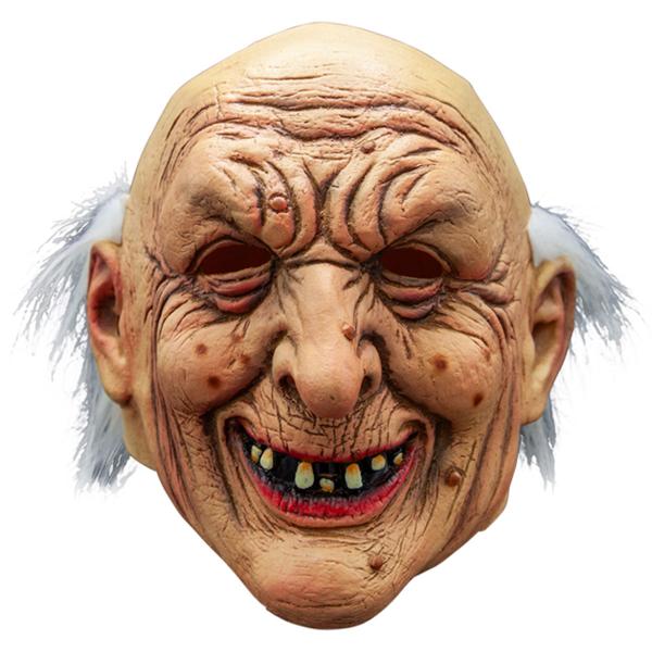 Mask Gammal Skallig Gubbe med Hår