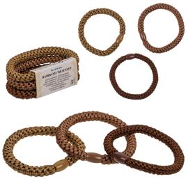 H&aring;rsnoddar Brun F&auml;rgmix 3-pack