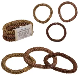 H&aring;rsnoddar Brun F&auml;rgmix 3-pack