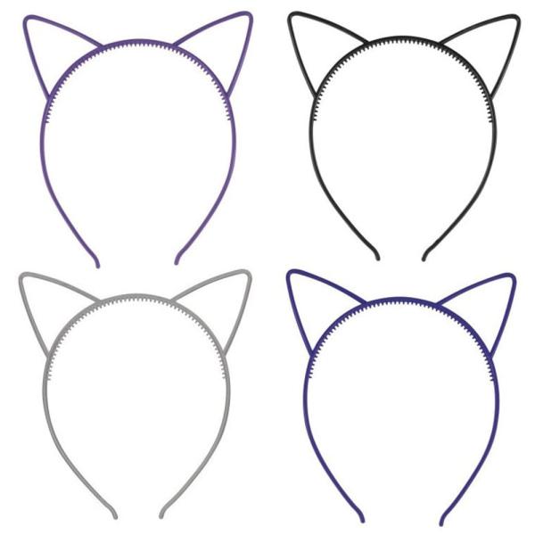 Diadem med Kattöron 4-pack