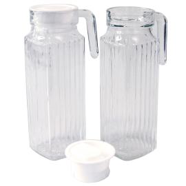 Glaskanna med Lock 1 Liter