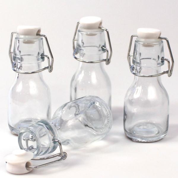 Glasflaska med Patentkork 4,5 x 11 cm