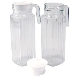 Glaskanna med Lock 1 Liter