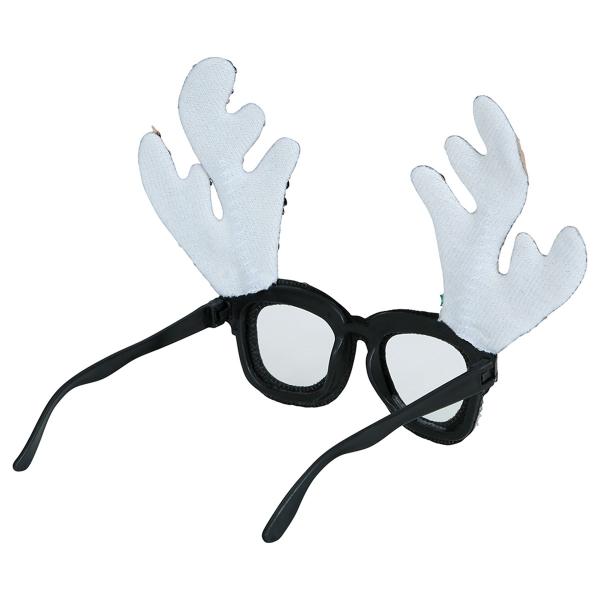 Glittriga Glasögon med Renhorn