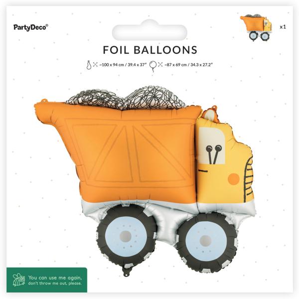 Folieballong Lastbil 87 x 69 cm