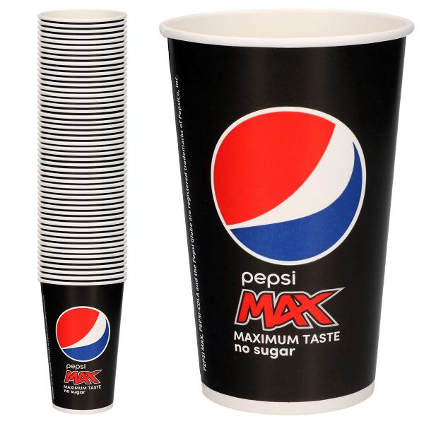 Pepsi Max Pappersmuggar 40 cl 40-pack