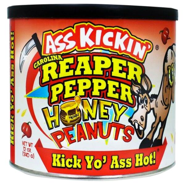Ass Kickin' Carolina Reaper Honungsjordnötter