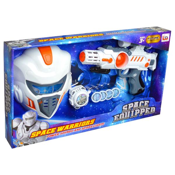 Space Equipped Laserpistol och Tillbehör