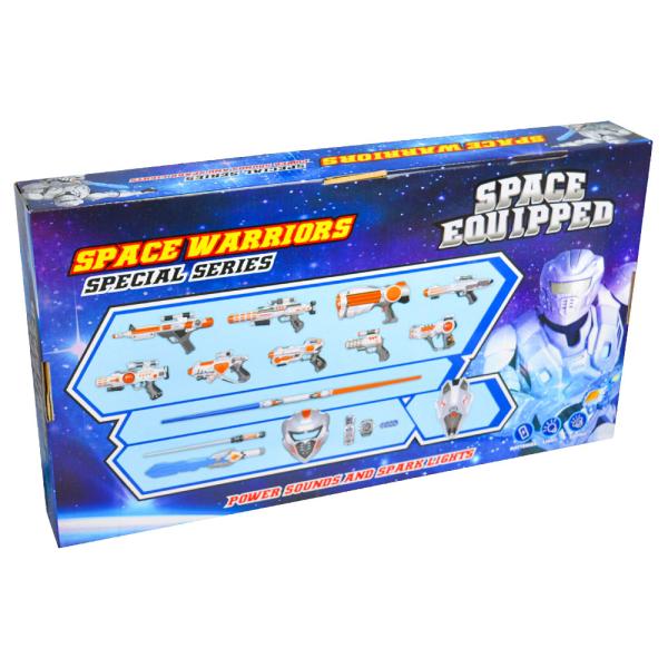 Space Equipped Laserpistol och Tillbehör