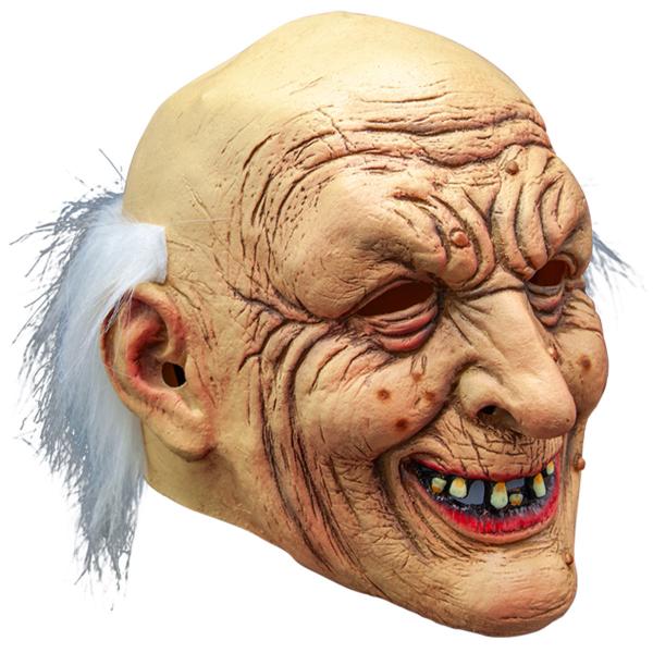 Mask Gammal Skallig Gubbe med Hår