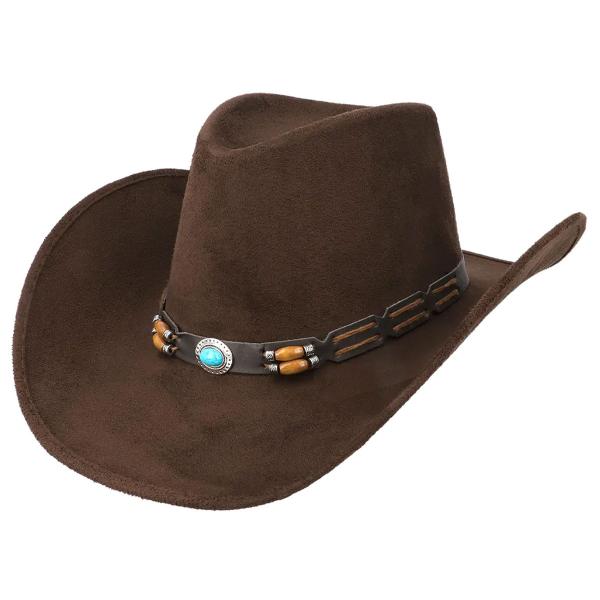 Brun Cowboyhatt med Pärlor