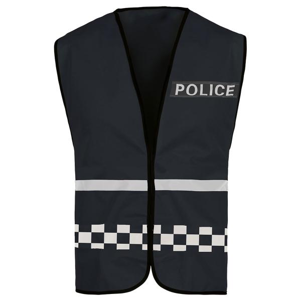 Polisväst Svart Barn