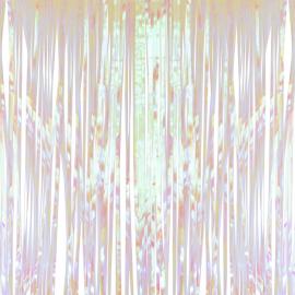 Dörrdraperi Iriserande Vit